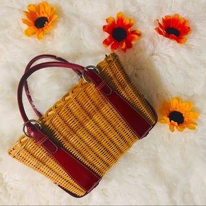 Ann Taylor Straw Handbag